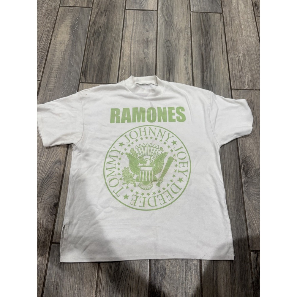 Vintage Style Ramones 1-2-3-4 Presidential Seal Logo T-Shirt Men's Size Large